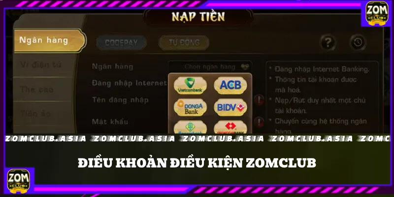 điều khoản điều kiện zomclub 1